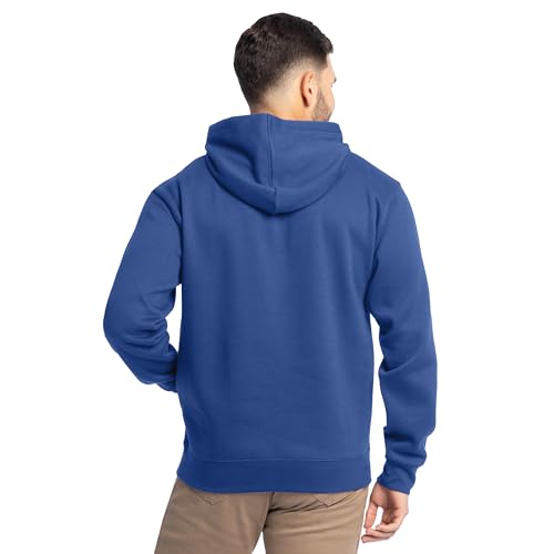Image of Fruit of the Loom Men's Eversoft Fleece Pullover Hooded Sweatshirt, Moisture Wicking & Breathable
