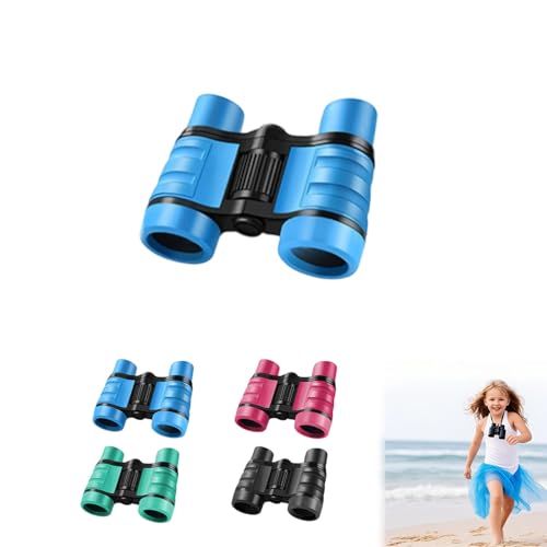 Binoculares 4X30 con mango antideslizante azul miniatura 1