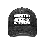 Stoner Advisory Extreme High Hat for Men Vintage Cotton Washed Baseball Caps Adjustable