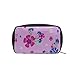 Bolsa de maquillaje para adolescentes Azul Romántico Retro Flores Clavel Cometic Bolsa...