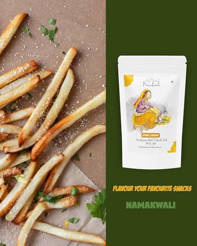 Image of Namakwali Flavoured Pahadi Salt Seasoning Mix (Garlic, Mix & Ginger) | Hand Grounded On Silbatta Sprinkler, Marinade Mix | Perfect for Salad, Fruits, Curd, Fries, Sweet Corn, Makhana, Papad, Sandwich, Buttermilk & Noodles | 600g (Pack of 3) | SharkTank India