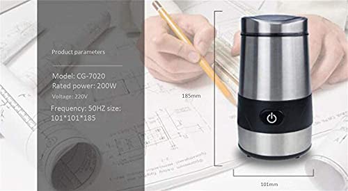 WGLL Molinillo de café eléctrico Molinillo de Especias - Amoladora de Cuchillas de Acero Inoxidable para Tuerca de… - Imagen 3