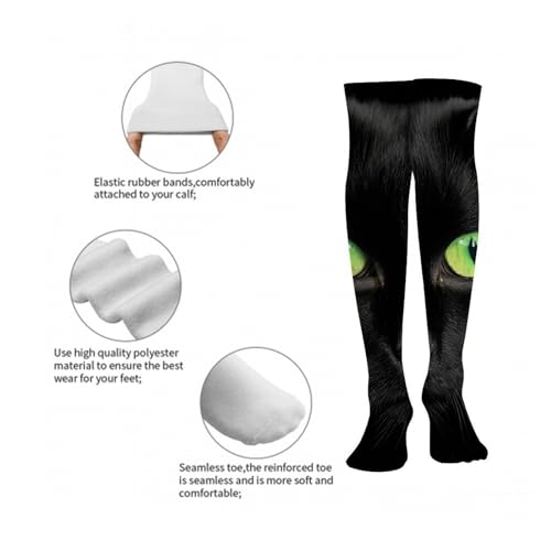 Women High Socks Athletic Knee-High Warm Stocking Non Slide Stockings2