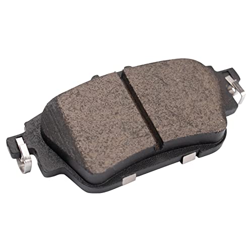 Image of TRQ Performance Rear Brake Pad and Rotor Set Ceramic Coated Drilled Slotted Rotors Compatible with 2020-2022 Nissan Sentra