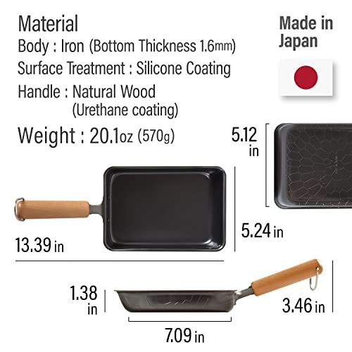 Japanese Iron Tamagoyaki Omelette Pan, Egg Pan Skillet, Light And Easy To Use, Made In Japan【Yamasan】 #TOP6