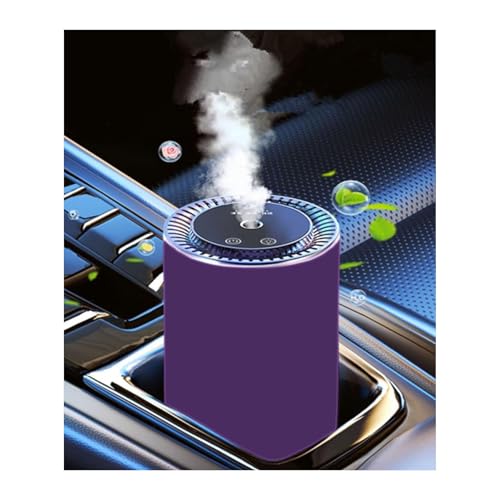 Image of Smart Car Air Freshener Natural Perfume New Atomization Experience Car Humidifier Adjustable Three Levels of Concentration Fashionable Starry Sky Atmosphere Rechargeable Automatic Switch(Deep Purple)
