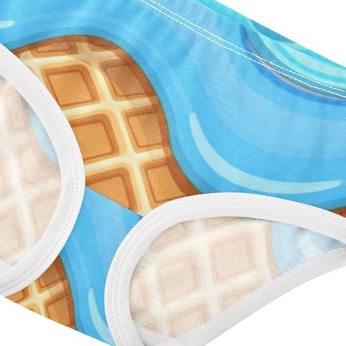 Toddler Underwear Floral 2t Cotton Little Girl Panties Durable Briefs Girls Undies Waffle Splash Blue4