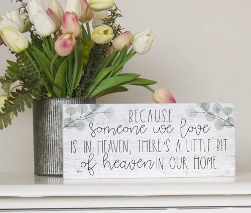 Simply-Said-INC-Inspire-Boards-Heaven-Sign-Because-Someone-We-Love-is-in-Heaven-Theres-Heaven-in-Our-Home-55-x-12-inch-Wood-Memorial-Sign Simply Said INC Inspire Boards Heaven Sign Because Someone We Love is in Heaven Theres Heaven in Our Home 55 x 12 inch Wood Memorial Sign