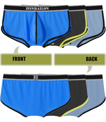 Men's Ball Pouch Bulge Enhancing Boxer Briefs Mesh Breathable Underwear2