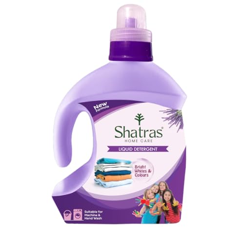 Image of Shatras Eco-Friendly Laundry Liquid Detergent 1 Liter | Suitable for All Types of Clothes | Concentrated Liquid Detergent for Top-Load & Front-Load Washing Machines | Tough Stain Removal & Fabric Care