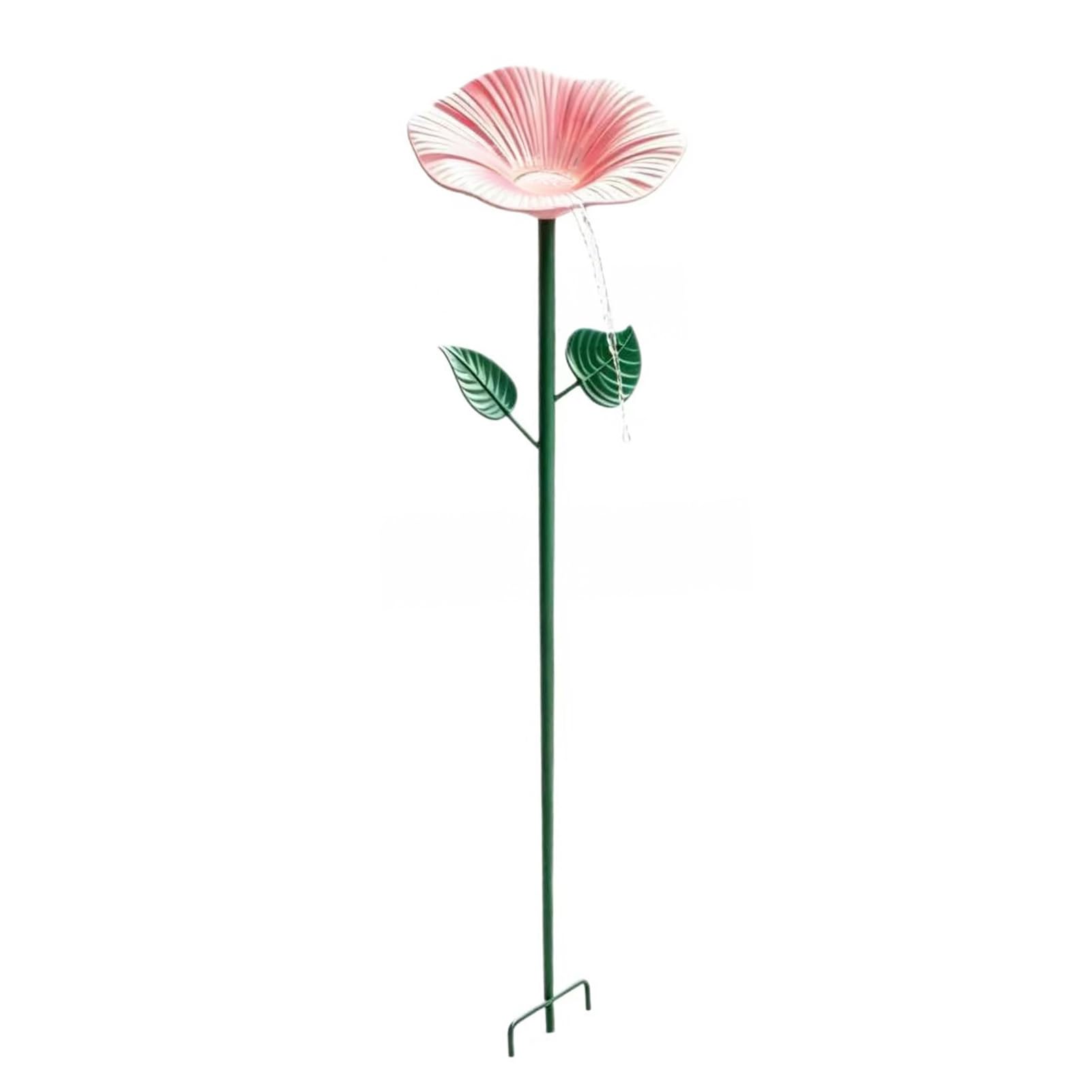 Flower Hummingbird Water Feeder Metal Garden Post Bee Watering Station And Waterer Outdoor Bath for Pollinators Garden