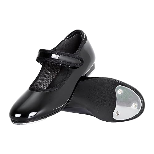 Linodes Economy Unisex-Child Easy Strap Tap Shoe for Girls and Boys Tap Flat3