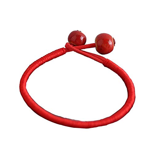 Bracelet porte-bonheur rouge en céramique pour votre sérénité