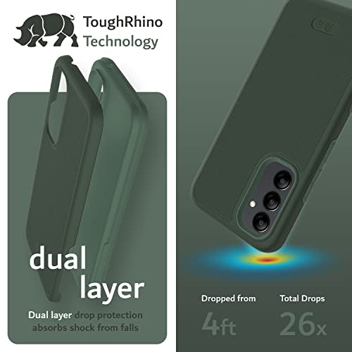 Image of TUDIA [MergeGrip Designed for Samsung Galaxy A54 5G Back Cover (2023), [Drop Tested] Dual Layer Shockproof Slim Military Grade Non-Slip Tough Heavy Duty Protection - Pine Green
