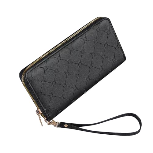 Large capacity lady's wallet, zipper-style card case, 14 compartments for organized storage without being crowded, a storage bag for holding change, credit cards and mobile phones