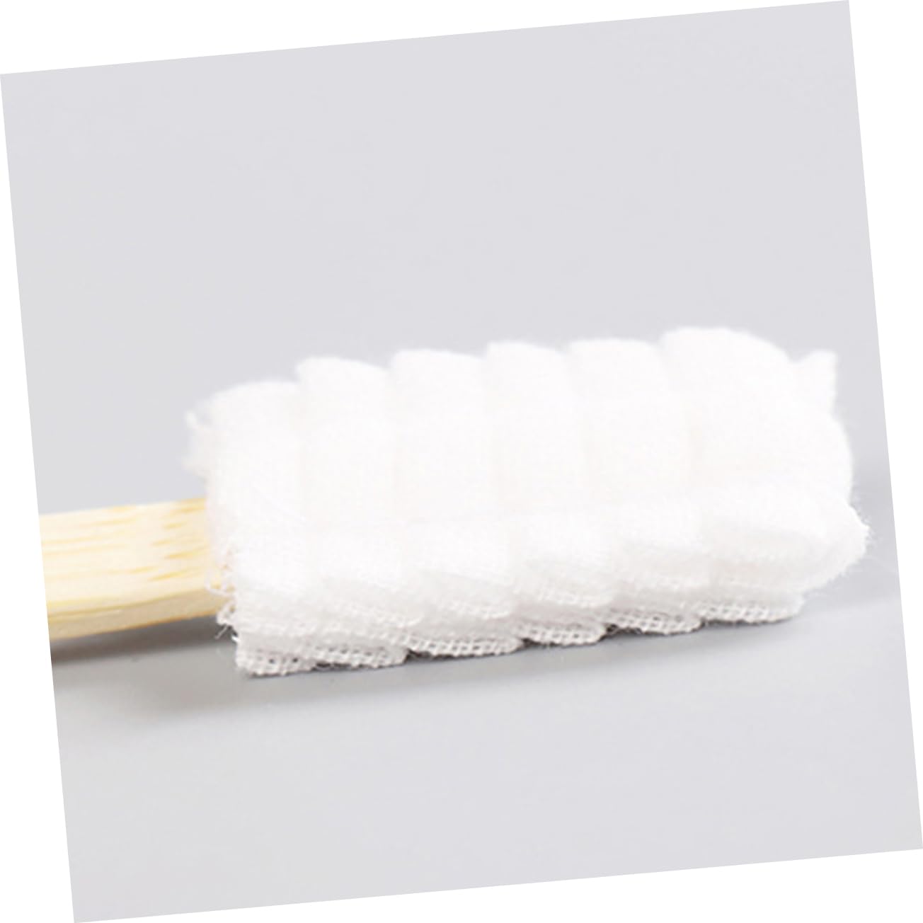 FRCOLOR 60 pz spazzolino portatile spazzolino ergonomico dopo il parto vuoto spazzolino da denti viaggio spazzolino born spazzolino da denti maternità garza prigionia donna incinta bambù bianco