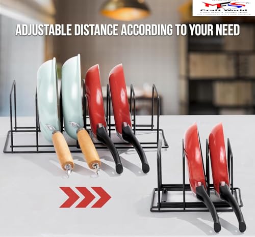 Image of C01reative in Innovation Alloy Steel Plate Rack with 5 Sections and Anti-Rust Powder Coated (Black) (8 inch)