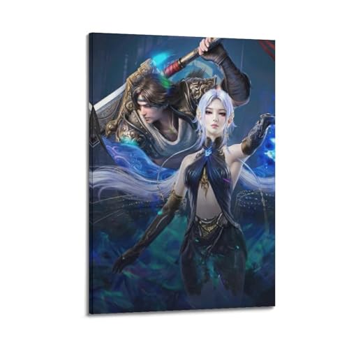 RTHGKTNG Forever - Póster de videojuegos, pintura decorativa, lienzo, póster de pared e imagen artística moderna para decoración de dormitorio familiar, 40 x 60 cm