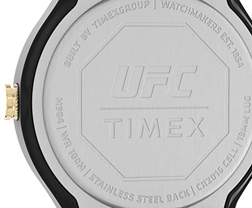 Montre Timex UFC femme 38 mm avec bracelet en silicone noir TW2V56900