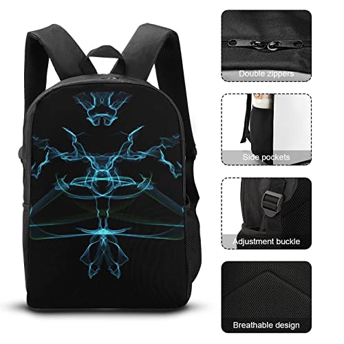 Sac à dos imprimé en 3D de 17 pouces pour l'école et le voyage - 7