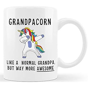 Grandpacorn Funny Coffee Mug Father’s Day Gift for Grandpa from Daughter Son Granddaughter Grandson Grandkids Top…
