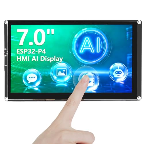 Image of 7 Inch ESP32-P4 Display, 800x480 IPS Touch Screen with ESP32-P4 & ESP32-C6, Up to 400MHz, Support Wi-Fi 6, Bluetooth 5.3 (BLE), AI Speech Interaction, Compatible with Arduino, ESP-IDF, LVGL