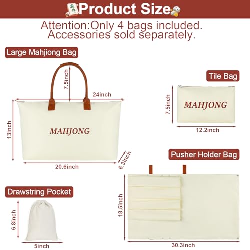 Set de Bolsas Yorige para Mahjong con 4 Piezas miniatura 7