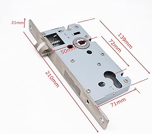 Interior Door Lock Body Key Alike Mortise Lock Body for Bathroom Door Hardware