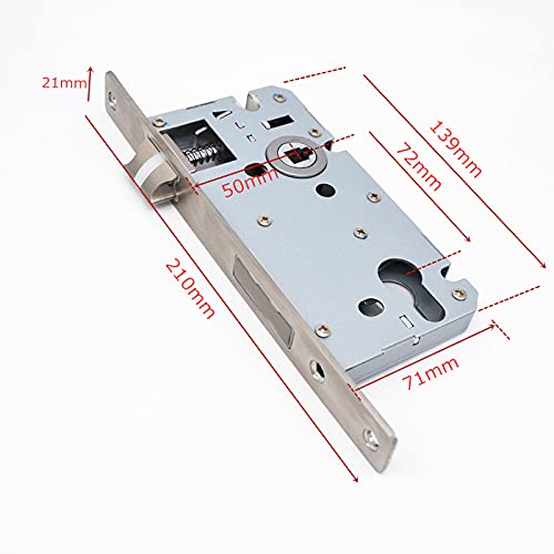 Serratura Porta Corpo della serratura porta interna Chiave allo stesso modo del corpo da infilare for l'hardware bagno
