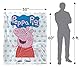 Peppa Pig Silky Touch Kinderdecke, 152 x 127 cm, Peppa und Logo