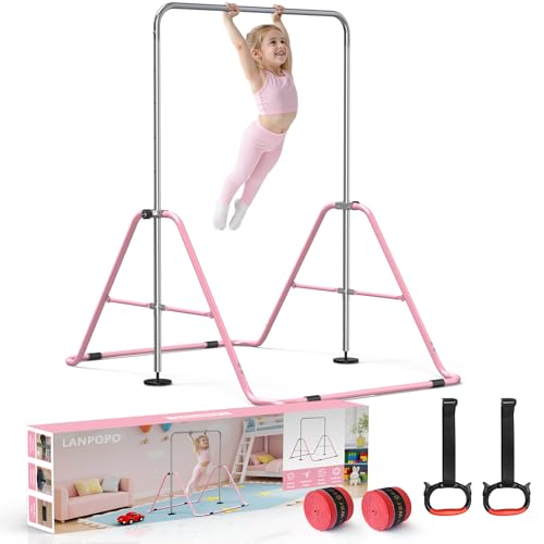LANPOPO Faltbare Gymnastikstange für Kinder mit elegantem Geschenkbox-Design, Robuste & Sichere Trainingsstange aus Heavy-Duty-Stahl, Stabil Geburtstag und zu Feiertagen