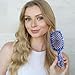 UNbrush Mini Holiday Hair Brush for Pain-Free Brushing On All Wet/Dry Hair Types — Mini UNbrush Detangling Brush with Durable Anti-Static Bristles, Lightweight & Vented — Christmas Hair Care Gifts