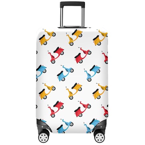 Compact Small Suitcase Cover Elastic Stretchable Protector for Carry-On Luggage Easy Access Handles Secure Fit Travel Sleeve Protective Sleeve Stylish Safety Scooters