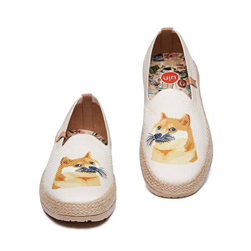 Image of UIN Shoes for Women Slip On Sneakers Comfortable Lightweight Barefoot Travel Art Painted Casual Loafers