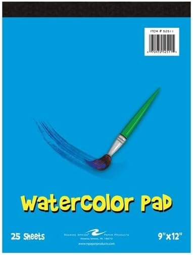 Roaring Spring Kids Watercolor Pad, 12" x 9, 25 sheets, CASE OF 24