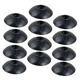 Luxshiny ゴム製泥除けバスケット トレッキングポール用 登山時に泥や雪の沈み込み防ぐ 12個 高耐久丸型デザイン 滑り止め効果 快適なハイキングサポート