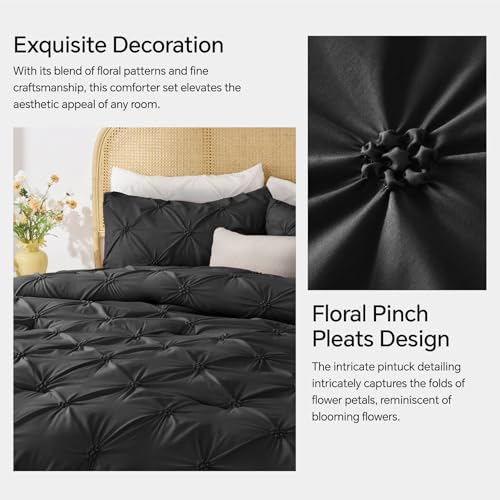 Image of BEDELITE Twin Comforter Set Black,Lightweight & Soft Comforter