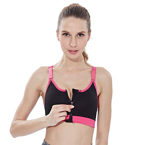 Bullpiano Soutien-Gorge de Sport à glissière sur Le Devant pour Femmes Soutien-Gorge de Sport de Yoga Actif Cover