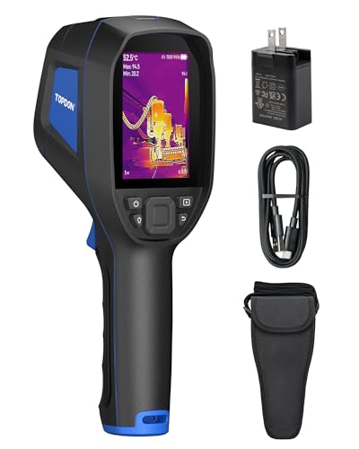 TOPDON TC004 3.5' Thermal Imaging Camera, 512 x 384 TISR Resolution, 256 x 192 IR High Resolution, Handheld Infrared Camera with Video Recording and Wireless Connection Supported, 64GB Storage