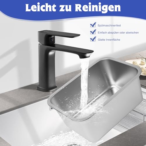 SBAYOOL 11.4 L Wassernapf Hund, 36×27×15cm Hundenapf Edelstahl Für Mittlere Bis Große Hunde, Haltbarkeit Futternapf Hund Anti-Fall Und Leicht Zu Reinigen