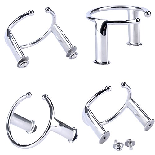 Amarine Made 316 Stainless Steel Single Ring Cup Drink Holder - Open Design