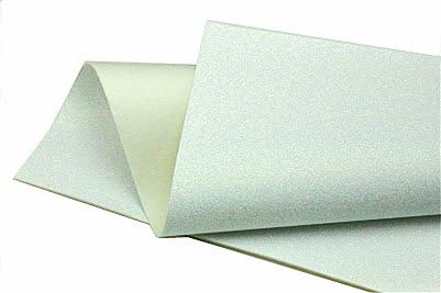Glitter Wool Craft Felt - 9.5” x 12” Sheet - Iridescent White