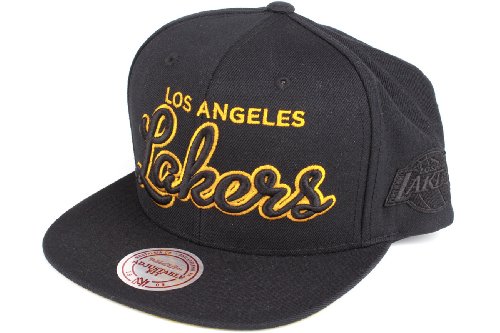 Gorra Snapback Mitchell & Ness Lakers Negra Talla Única miniatura 1