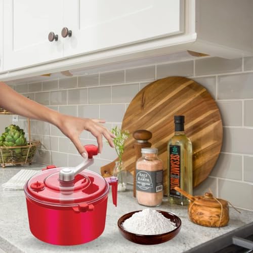 Image of Automatic Atta Roti Maker for Home 2 in 1 Ata Non-Electric Dough Machine Kitchen Shoppers ATA Maker chakki Clear line Measuring Cups Set Bread Mixer May Vary Hand Tool