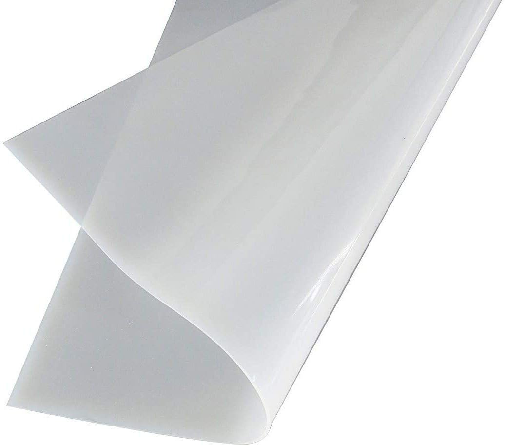 Generasis - Silicon Rubber Sheet 1ft x 1ft x 1mm Transparent White Color (Pack of 1)