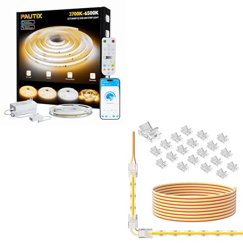 Tira LED COB direccionable 5m 2700K-6500K kit 16.4ft miniatura 1