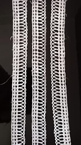Image of JoJo Creations White Laces for All Types of Fabrics (GPO Long Circle) 5 Meter