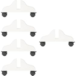 Tabiques Moviles Acusticos PRETYZOOM 5 Piezas Base De Pantalla Móvil Soporte De Plástico Base Divisoria para El Hogar Soporte Divisor De Habitación Pies De Panel De Pantalla Claqueta Pies Divisores De Pantalla