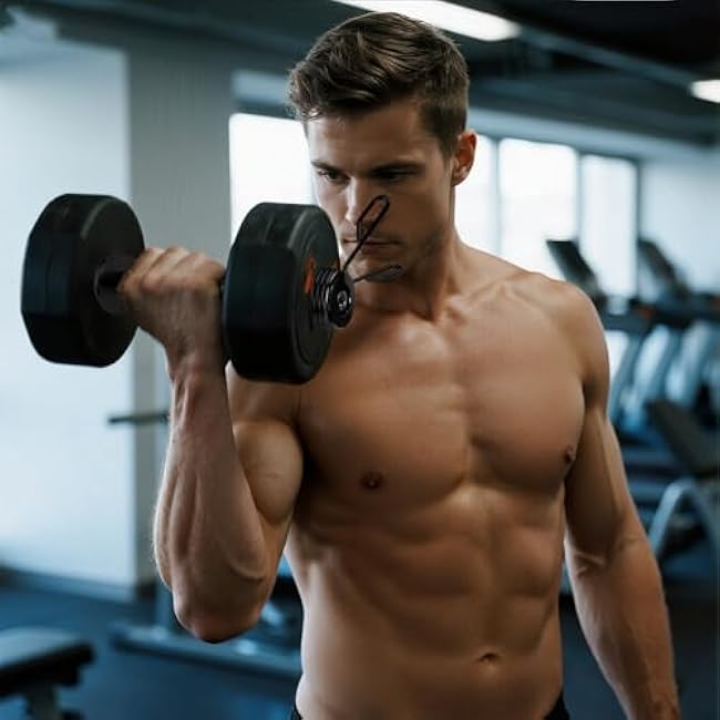 16 Olympic Dumbbell Handles,Loadable Dumbbell Bars set for 2-inch Standard Plates Weight Bars with 2 Pair of Spring Collars for Home Gym Strength Training