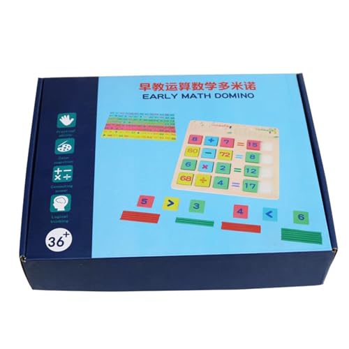 Montessori Wooden Domino Math Toys miniatura 1
